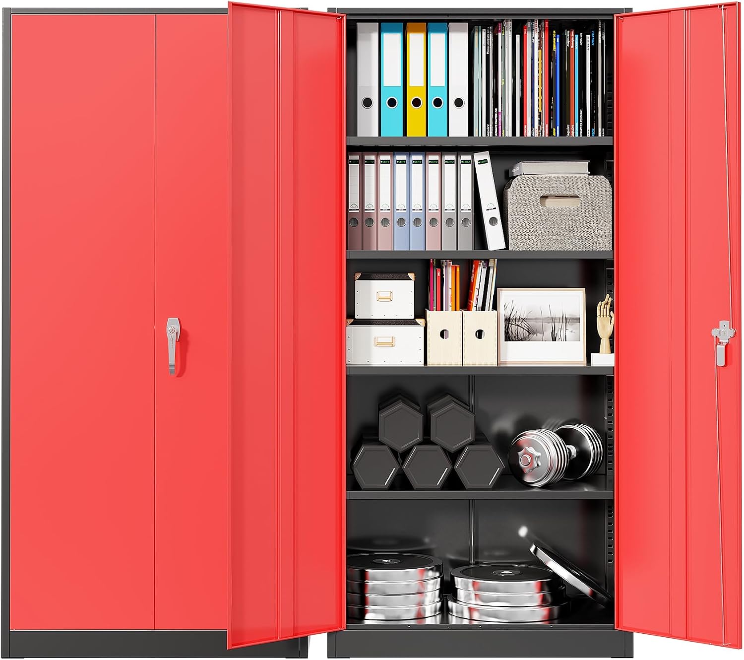Office Storage Cabinet - Armario de Almacenamiento Metálico Resistente para
