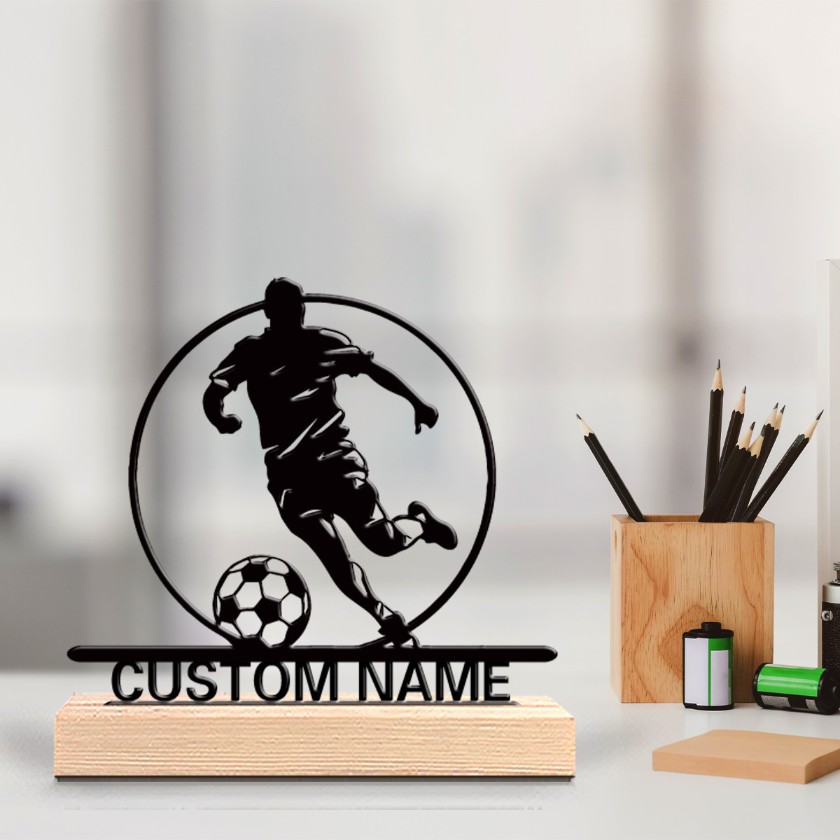 Office Furniture And Design - Estatua Metálica Personalizada de Jugador de