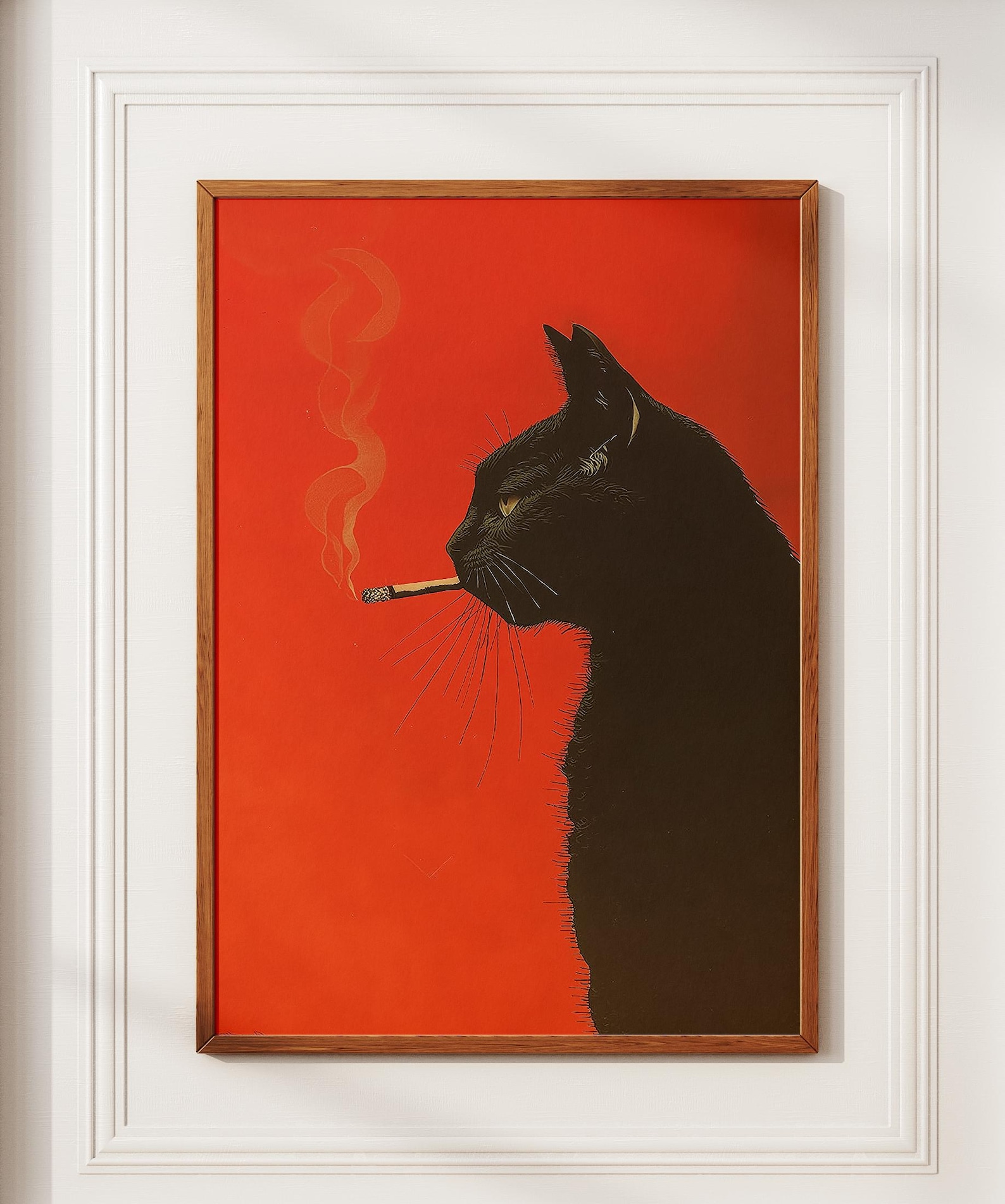 Office Furniture And Design - Impresión en lienzo de gato negro