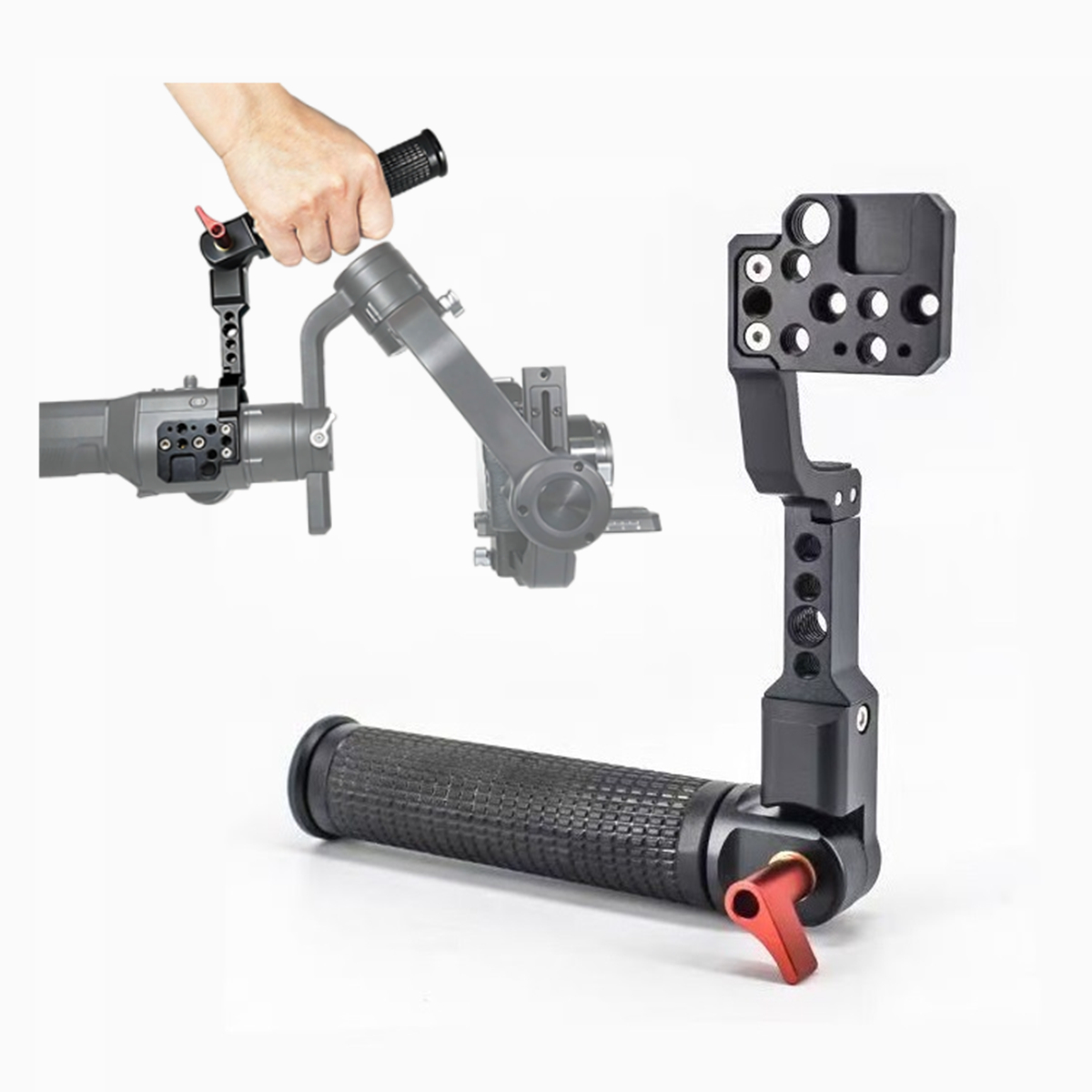 Adjustable Monitor Mount - Empuñadura ergonómica para estabilizadores DJI Ronin