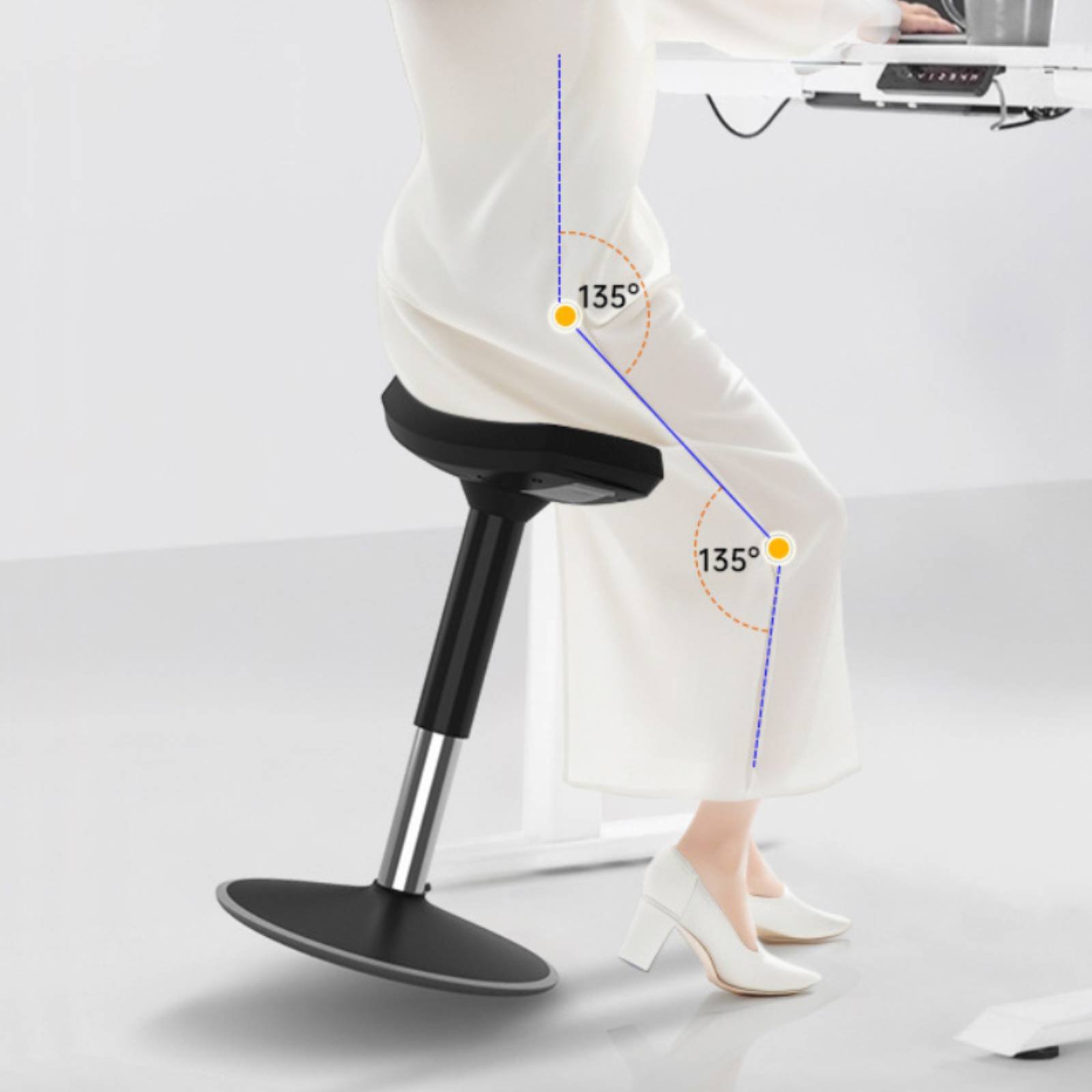 Office Furniture Home - Taburete tipo silla de montar cómodo