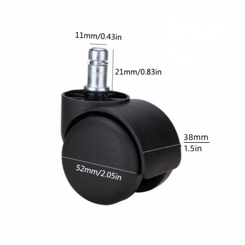 Ruedas giratorias con tornillo - Office Furniture Hardware reseña y precio