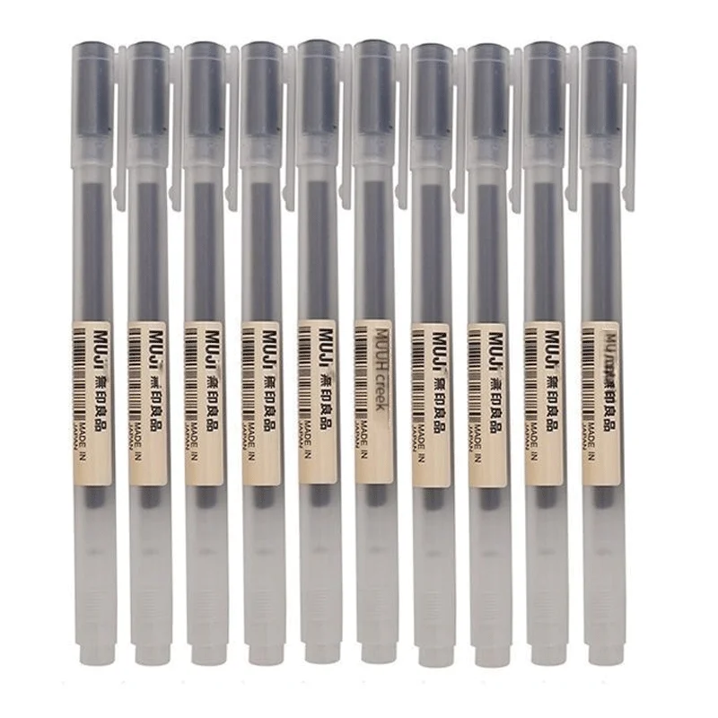 6/8 unids/set bolígrafo de Gel - Muji Stationery Gel Pen reseña y precio
