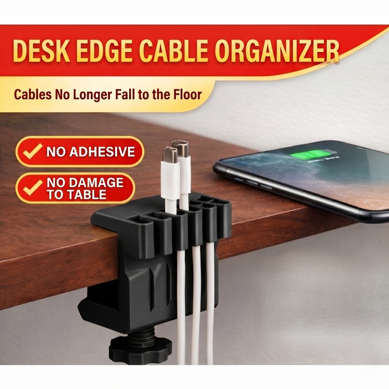 3 clips organizadores de cable - Office Furniture And Design reseña y precio