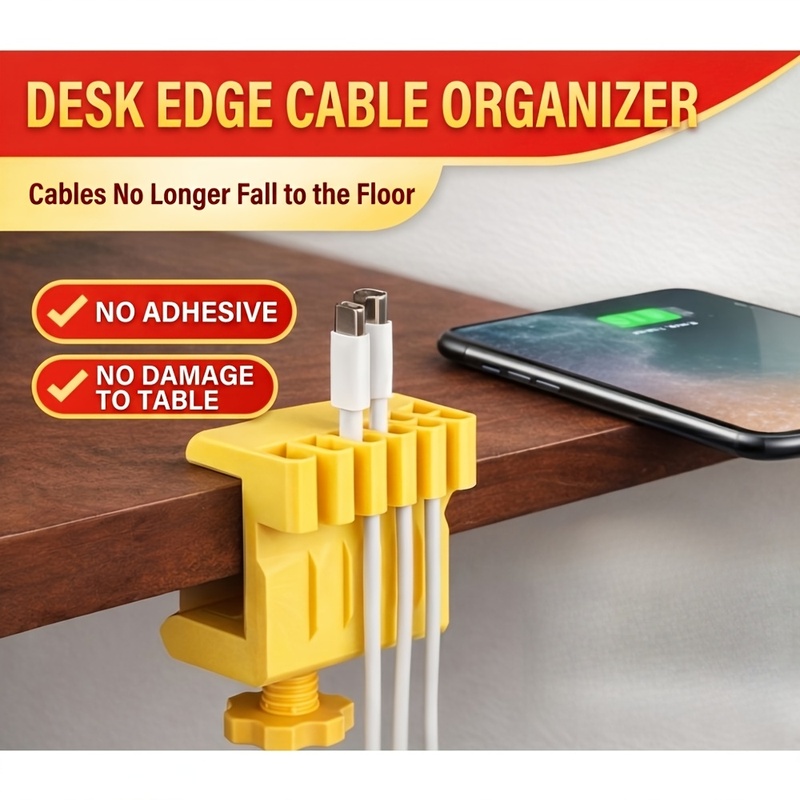 3 clips organizadores de cable - Office Furniture And Design reseña y precio