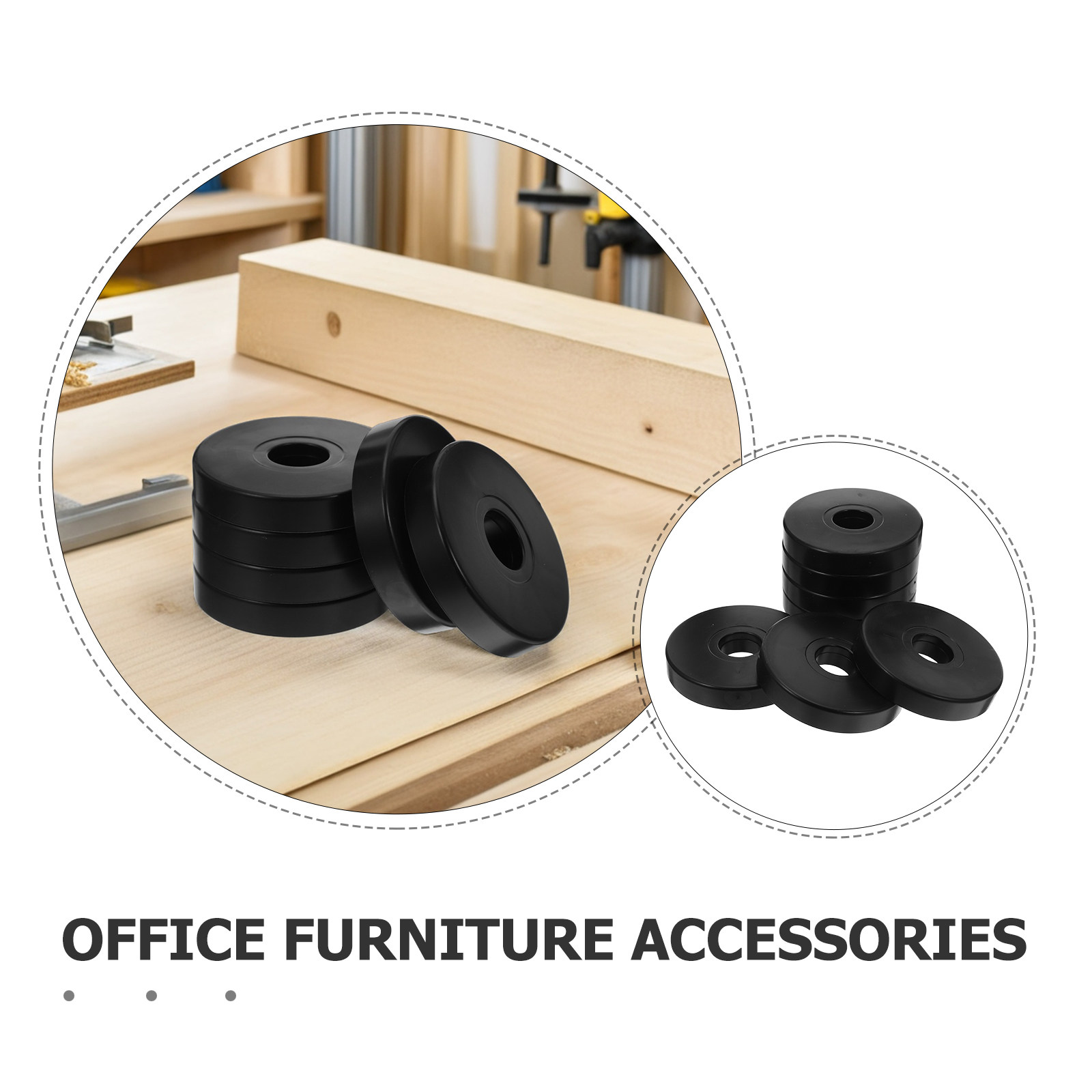 12 Uds. Protectores de Ruedas  - Office Furniture Home reseña y precio