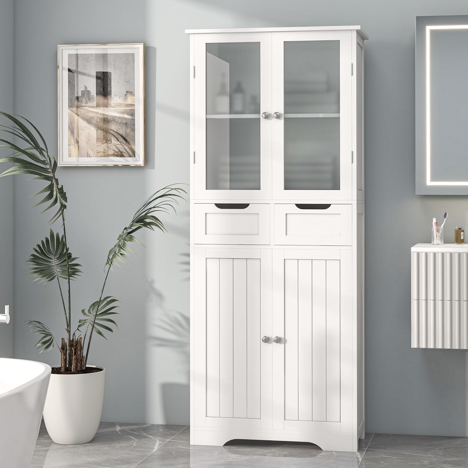 Armario de Baño Alto Independi - Office Storage Cabinet reseña y precio